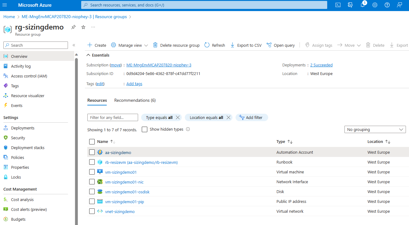 Azure Resourcegroup