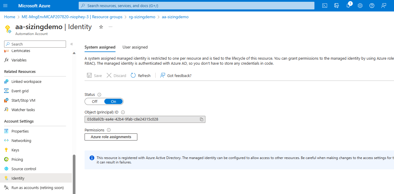 Azure Automation Account